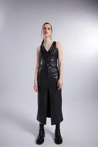 Vegan charm teri uzun Hera charm yubka - 7