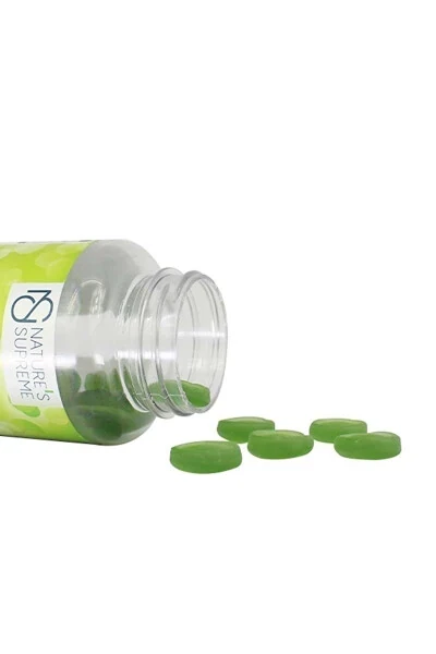 Vegan Omega 3-6-9 Gummies 60 Chewable - Green Lemon - 3