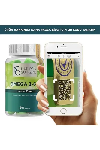 Gummies Vegan Omega 3-6-9 60 Çiğnenebilir Form - NATURES SUPREME (1)