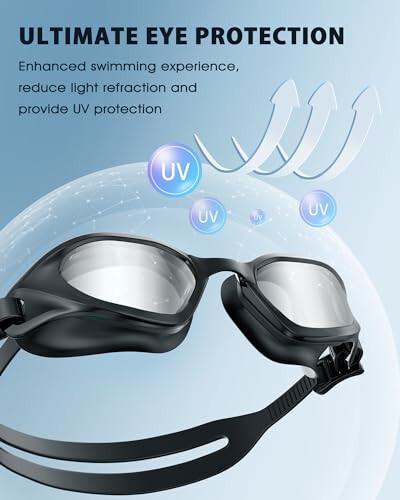 Vegemono Swim Goggles, Swimming Goggles Adults, Anti-Fog UV Protection Goggles, No Leaking Pool Goggles for Men Women - 3