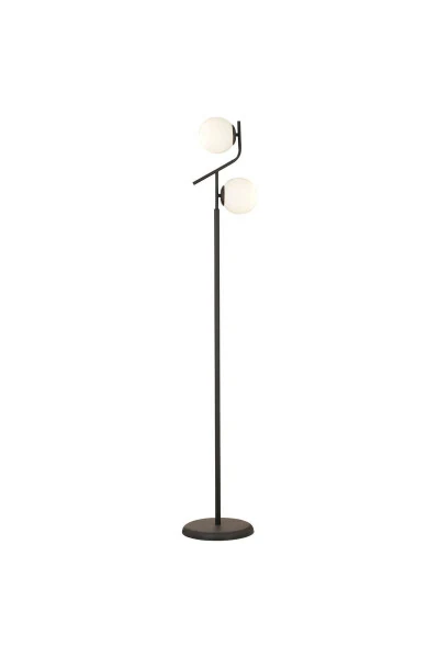 Velar Black and White Glass Modern Design Metal Floor Lamp - APLIQA (1)