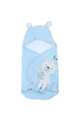 Velbua Baby Swaddle Blanket Blue-BLUE - 1