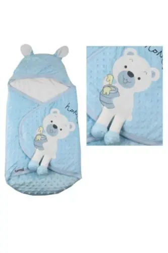 Velbua Baby Swaddle Blanket Blue-BLUE - GENEL MARKALAR (1)