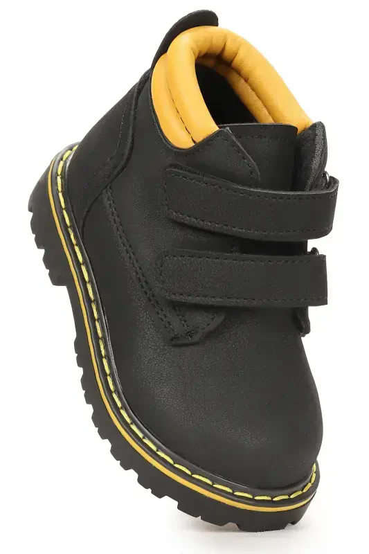 Velcro Baby Boy Boot Shoe Arz 1118-Black - 1