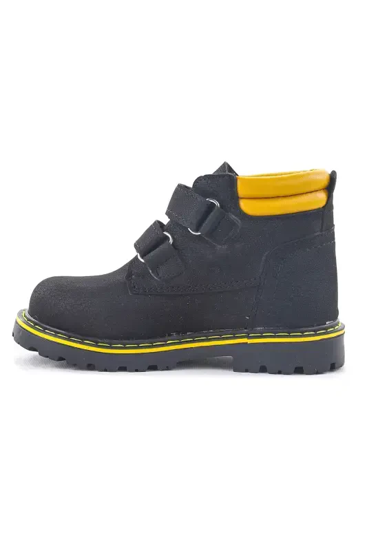 Velcro Baby Boy Boot Shoe Arz 1118-Black - 4