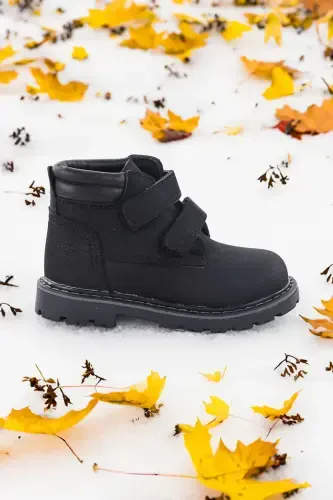 Velcro Baby Boy Boot Shoes Arz 1118-Black - 3