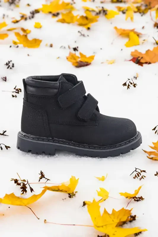 Velcro Baby Boy Boot Shoes Arz 1118-Black - 3