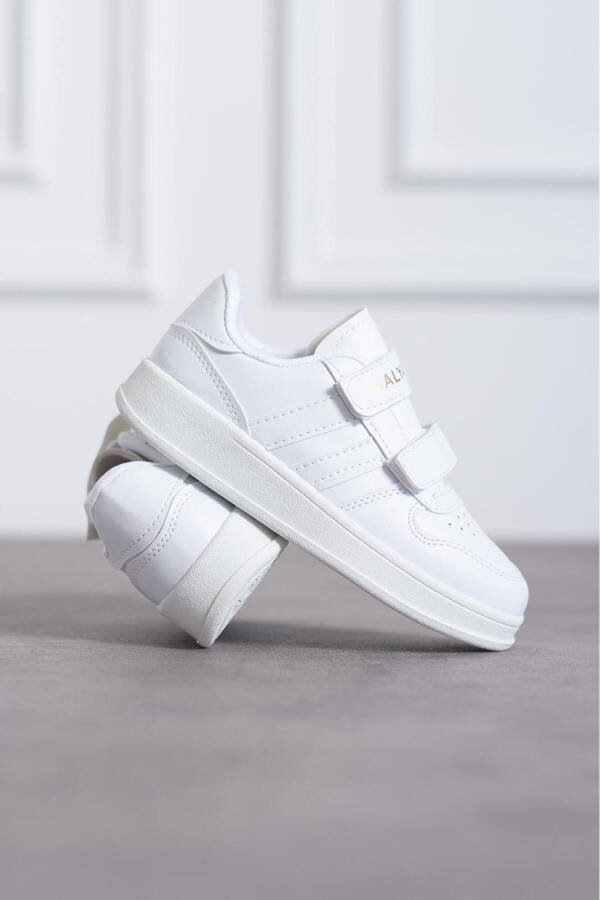 Velcro Baby White Baby Sports Shoes - 4