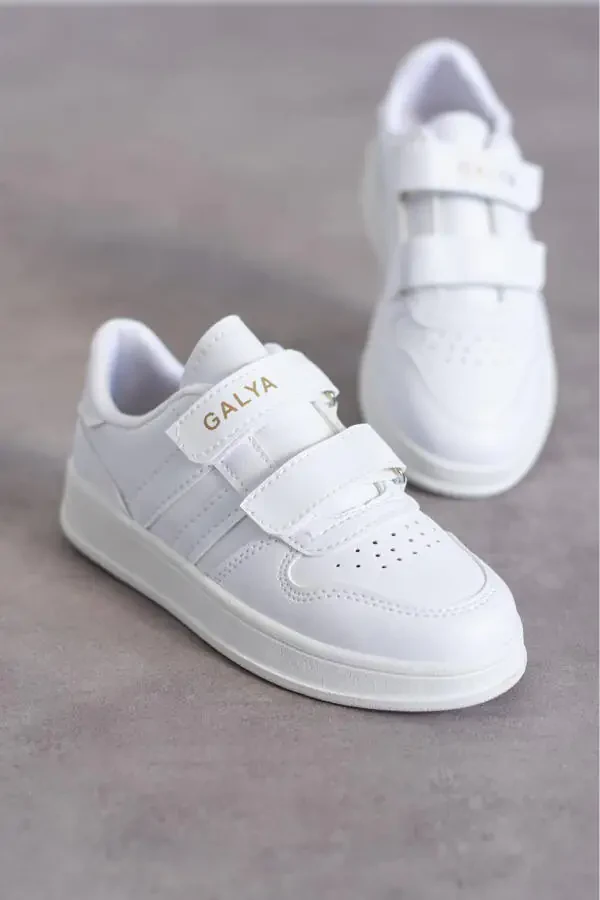 Velcro Baby White Baby Sports Shoes - 1