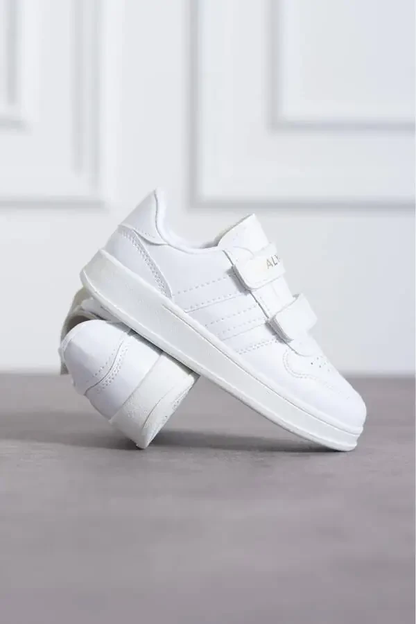 Velcro Baby White Baby Sports Shoes - 4