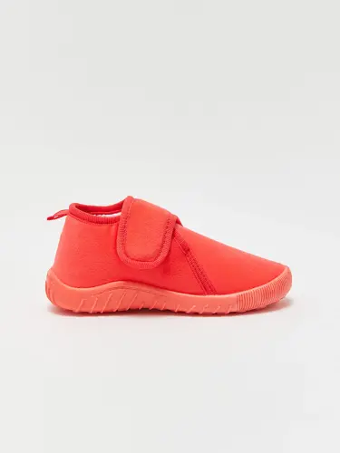 Velcro Velvet Baby Girl Slippers-Pink - LC WAIKIKI (1)