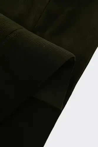 Велюровые джоггеры мужские -kaw2510w-хаки - 4