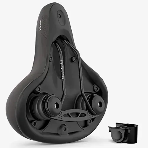 VELMIA Bicycle Saddle - Comfortable Saddle for Men and Women - 3 Zone Concept - Waterproof Bicycle Seat with Ergonomic Design - VELMIA (1)