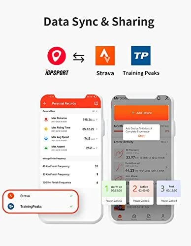 Велокомпьютер iGPSPORT BSC100S Беспроводной, 2,6-дюймовый ЖК-дисплей, перезаряжаемый водонепроницаемый GPS-велокомпьютер - 13