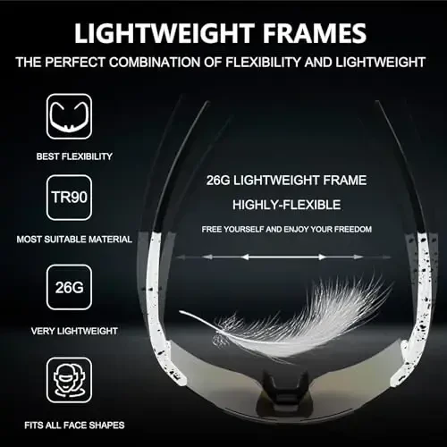 Велоочки OULAIQI Поляризованные Солнцезащитные Очки для Велоспорта Мужчины Женщины с 1 Линзой или 3 Сменными Линзами Бейсбольные Очки - 5