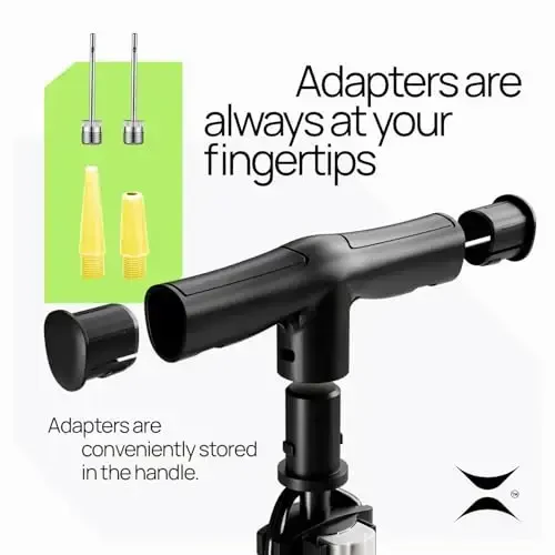 Velosiped nasosi, velosiped shinalari uchun ilg'or nasos, Presta va Schrader klapanli qo'l nasosi, qo'l nasosi, yo'l va tog' velosipedlari, bolalar aravachalari, to'plar uchun mos - 4