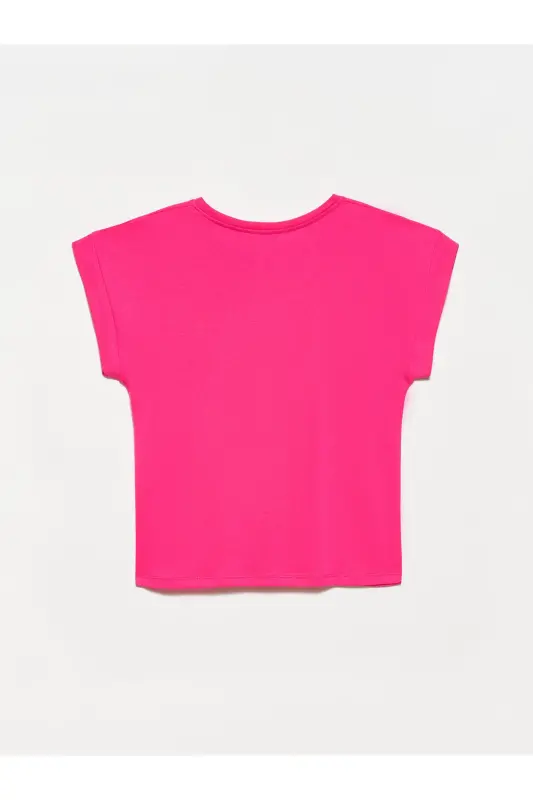 Velosiped yoqali futbolka-fuchsia-fuchsia - 2