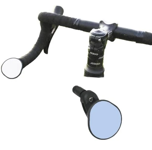 Велосипедное зеркало Hafny Drop Bar, HD, ударопрочное, HD выпуклое синее стеклянное зеркало (антибликовый синий стеклянный объектив) - 11