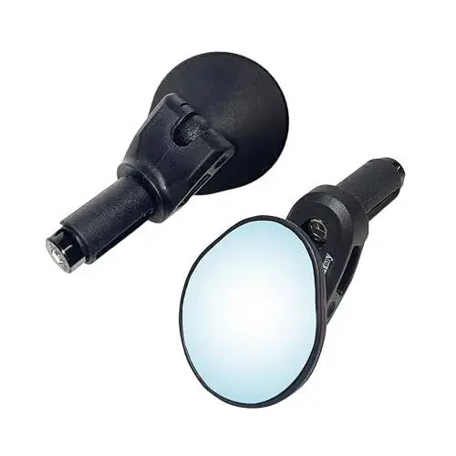 Велосипедное зеркало Hafny Drop Bar, HD, ударопрочное, HD выпуклое синее стеклянное зеркало (антибликовый синий стеклянный объектив) - 7