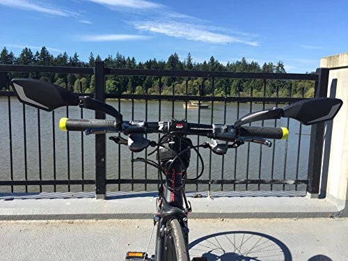 Велосипедное зеркало Hafny New Handlebar, HD ударопрочное, безопасное зеркало из кристально чистого стекла, регулируемое поворотное велосипедное зеркало, зеркало заднего вида для велосипеда, HF-MR095 - 4