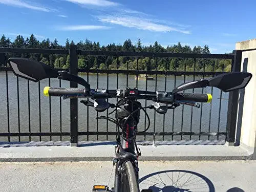 Велосипедное зеркало Hafny New Handlebar, HD ударопрочное, безопасное зеркало из кристально чистого стекла, регулируемое поворотное велосипедное зеркало, зеркало заднего вида для велосипеда, HF-MR095 - 4