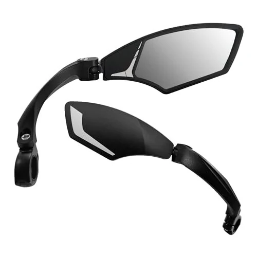 Велосипедное зеркало Hafny New Handlebar, HD ударопрочное, безопасное зеркало из кристально чистого стекла, регулируемое поворотное велосипедное зеркало, зеркало заднего вида для велосипеда, HF-MR095 - 7