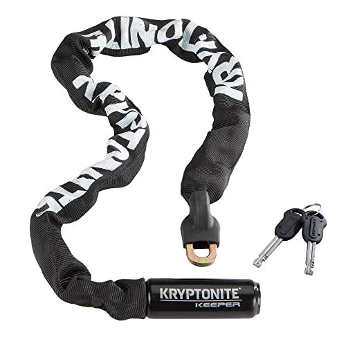 Велосипедный цепной замок Kryptonite Keeper 785, длина 2,8 фута, усиленный антивандальный велосипедный цепной замок с ключами для велосипеда, мотоцикла, скутера, велосипеда, двери, ворот, забора - MODAZONE