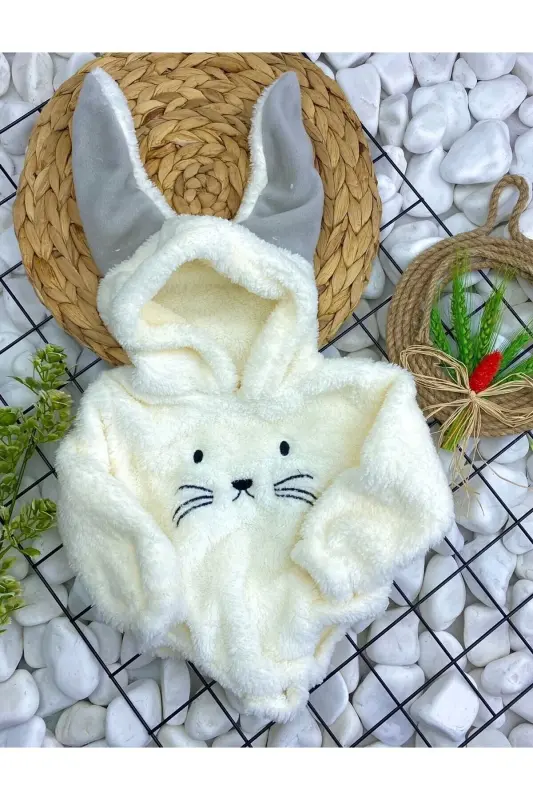 Welsoft Peluş Unisex Kışlık Bebek Çıtçıtlı Badi - 2