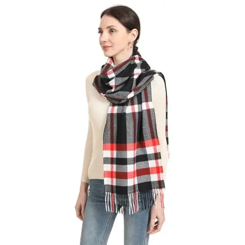 Velurie Women Winter Scarf Elegant Shawl Wrap Men Supreme Comfort Style CasModazoneere Feel Unisex Exquisite Timeless Design - 2