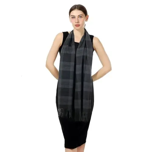 Velurie Women Winter Scarf Elegant Shawl Wrap Men Supreme Comfort Style CasModazoneere Feel Unisex Exquisite Timeless Design - 1