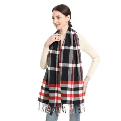 Velurie Women Winter Scarf Elegant Shawl Wrap Men Supreme Comfort Style CasModazoneere Feel Unisex Exquisite Timeless Design - 3