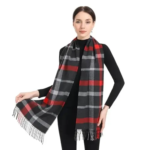 Velurie Women Winter Scarf Elegant Shawl Wrap Men Supreme Comfort Style CasModazoneere Feel Unisex Exquisite Timeless Design - 3