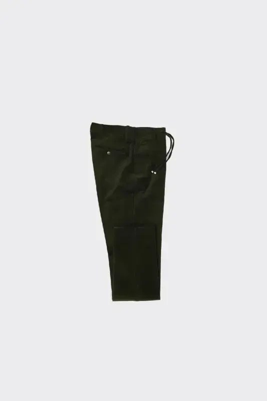 Velvet Fabric Jogger Men's Pants-kaw2510w-Khaki - KADIR BÜYÜKKAYA