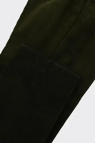 Velvet Fabric Jogger Men's Pants-kaw2510w-Khaki - 3