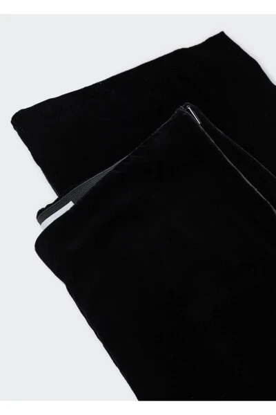 Velvet Fabric Trousers - 6