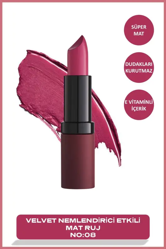 Velvet Matte Lipstick 08 Velvet Matte Lipstick 4.2 g-R - 1
