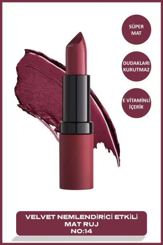 Velvet Matte Lipstick 14 Velvet Mat Lipstick 4.2 g-R - 7