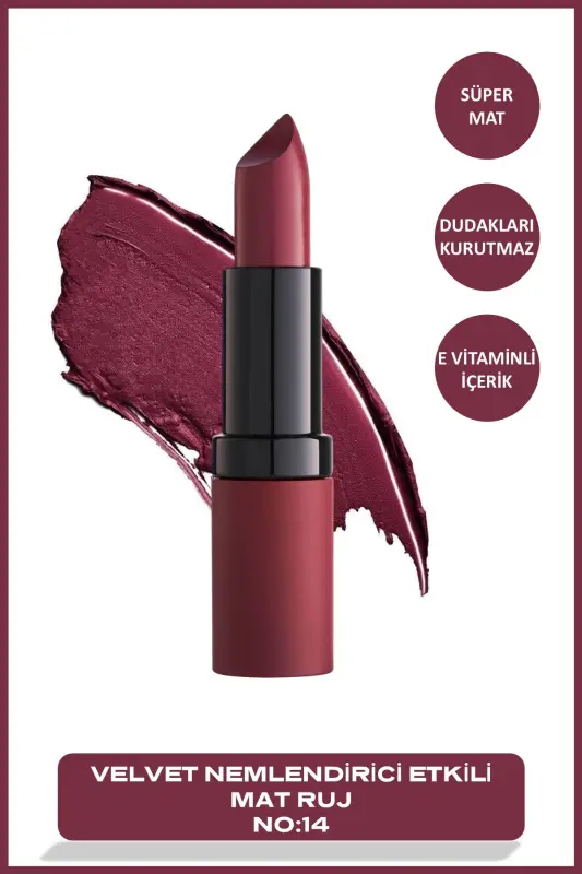 Velvet Matte Lipstick 14 Velvet Mat Lipstick 4.2 g-R - 7