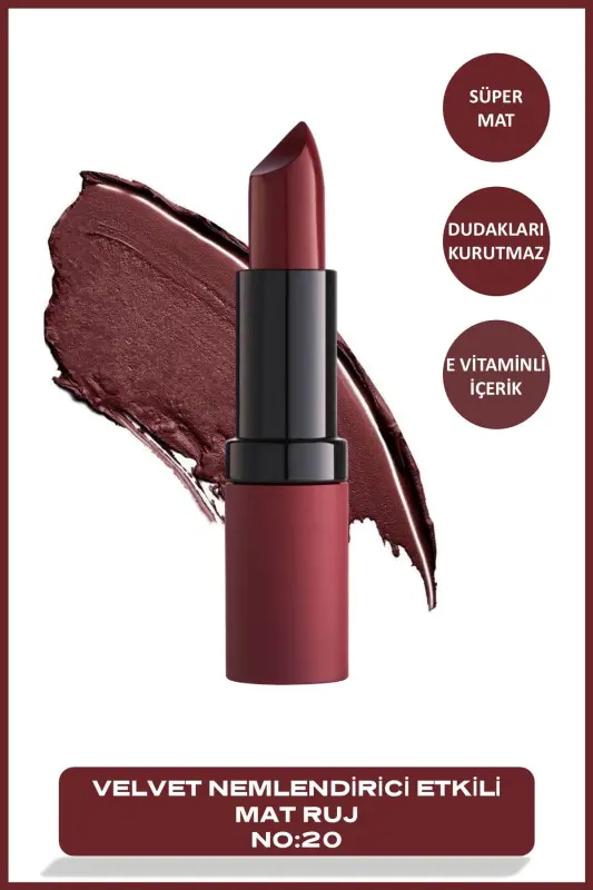 Velvet Matte Lipstick 20 Velvet Matte Lipstick 4.2 g-R - GOLDEN ROSE