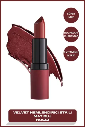 Velvet Matte Lipstick 22 Velvet Mat Ruj 4,2 g-R 