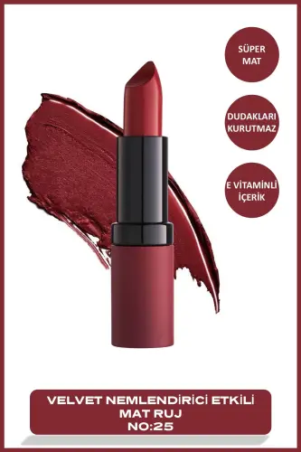 Velvet Matte Lipstick 25 Velvet Mat Ruj 4,2 G-R 
