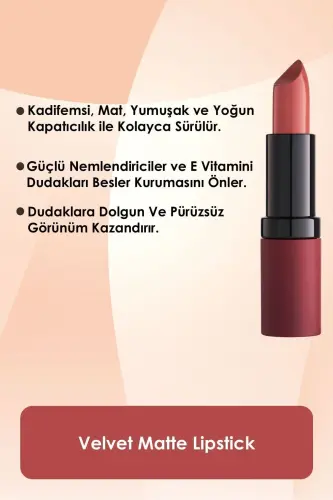 Velvet Matte Lipstick 27 Velvet Mat Ruj 4,2 g-R - 4