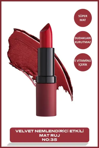 Velvet Matte Lipstick 35 Velvet Mat lab boʻyogʻi 4,2 g-R 