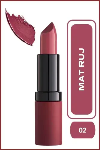 Velvet Matte Lipstick No: 02 Antique Rose - 1