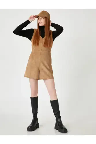 Velvet Mini Jumpsuit - Koton (1)