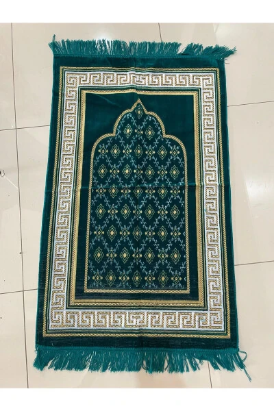 Velvet Prayer Mat 5 Pieces - İSLAMI HEDIYELER (1)