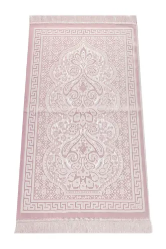 Velvet Prayer Rug Pearl - Pink-Pink - IHVAN ONLINE (1)
