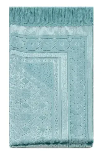 Velvet Prayer Rug Pearl - Turquoise-Turquoise - 8
