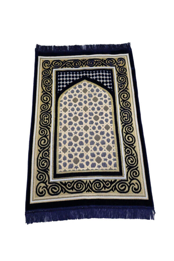 Velvet Prayer Rug Set 400 gr 5 Pieces Colored - 4