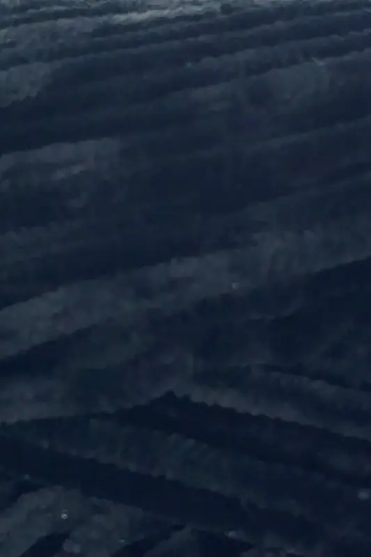 Velvet Slim El Örgü Ipi Battaniye Ipi Kazak Ipi Bebek Battaniye Ipi Kadife Ip Amigurumi Ip Siyah-Siyah - 3